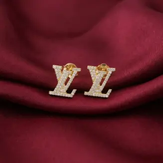 L.V Iconic Earrings, Gold Filled