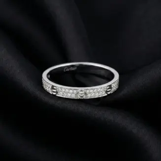 Cartier’s, LOVE Ring, Mini Model, Paved