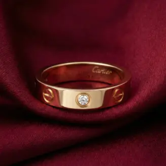 Cartier’s, LOVE Ring 1 Stone, Gold Filled