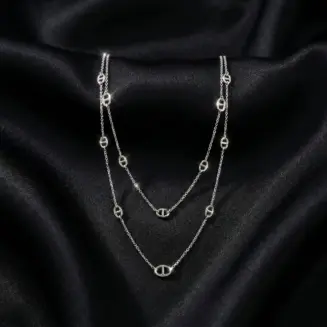 Dior Luxury Style Designer Pig Nose Necklace