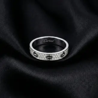 Cartier’s, LOVE ring, Small Model, Paved