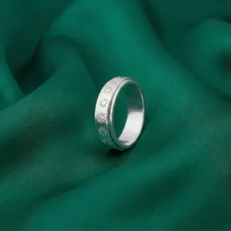 Celtic Flower Stress Relieving Spinning Unisex Ring