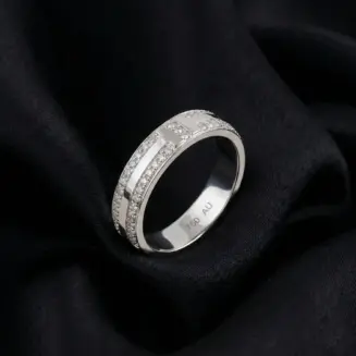 Tiffany T Wide Pavé Stone Ring