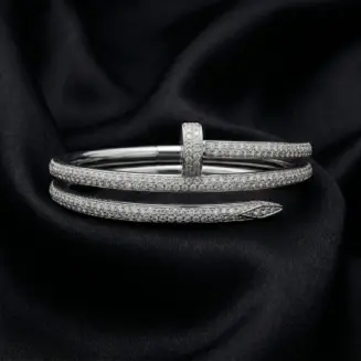 Cartier Juste un Clou bracelet, double, half-paved
