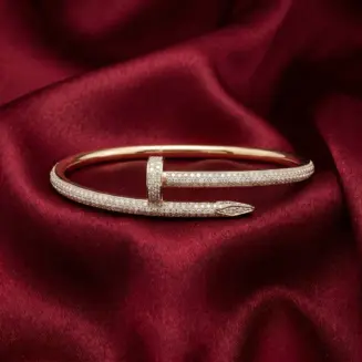 Cartier Juste un Clou bracelet, classic model, stones Gold Filled