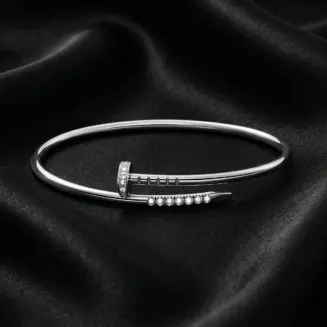 Cartier Juste un Clou bracelet, small model, reverse-set stones