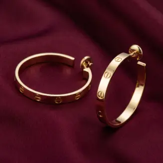 Cartier LOVE hoop earrings, large model Gold Filled