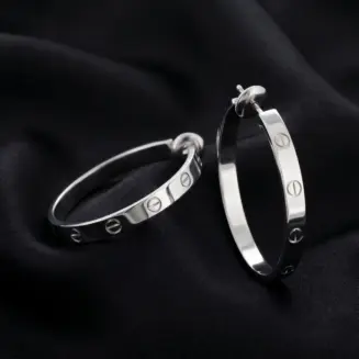 Cartier LOVE hoop earrings, large model