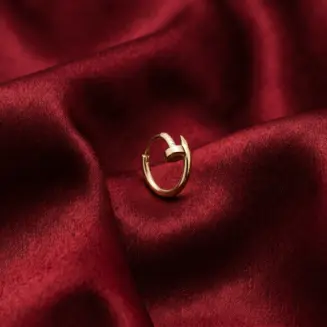 Cartier Juste un Clou single hoop earring, mini model Gold Filled