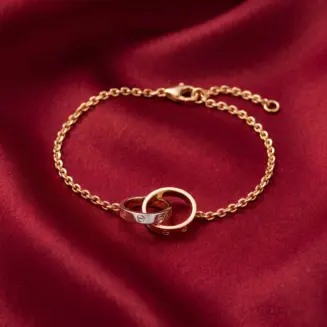 Cartier LOVE bracelet, on chain Gold Filled