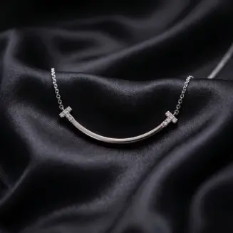 Tiffany T, Smile Small with 6 stones Necklace